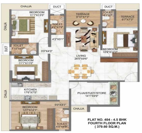 AKSHAR AMAR fLOORPLAN